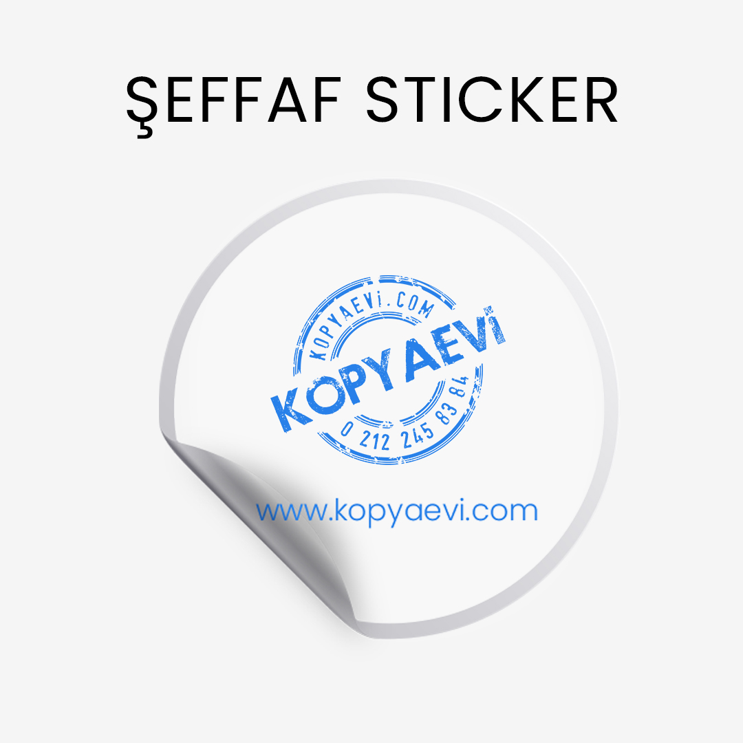 Şeffaf Sticker