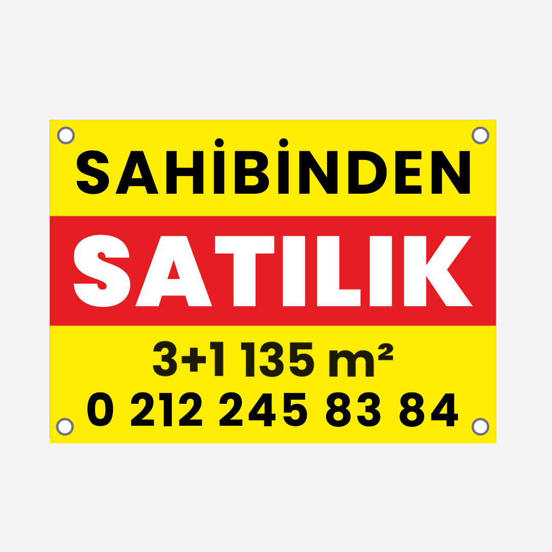 Satılık/Kiralık Afiş